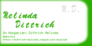 melinda dittrich business card
